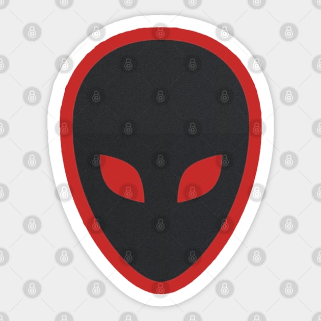 FACE OF THE BLACK ALIEN Sticker by RENAN1989